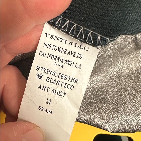 Venti6 Women’s Silver Platinum Faux Leather Mini‎ Skirt Asymmetrical Size M CUTE - Picture 7 of 10